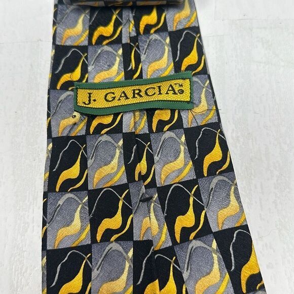 Vintage J. Garcia Men's Necktie Tie Silk Happy Birthday Collection 60" - Picture 2 of 6